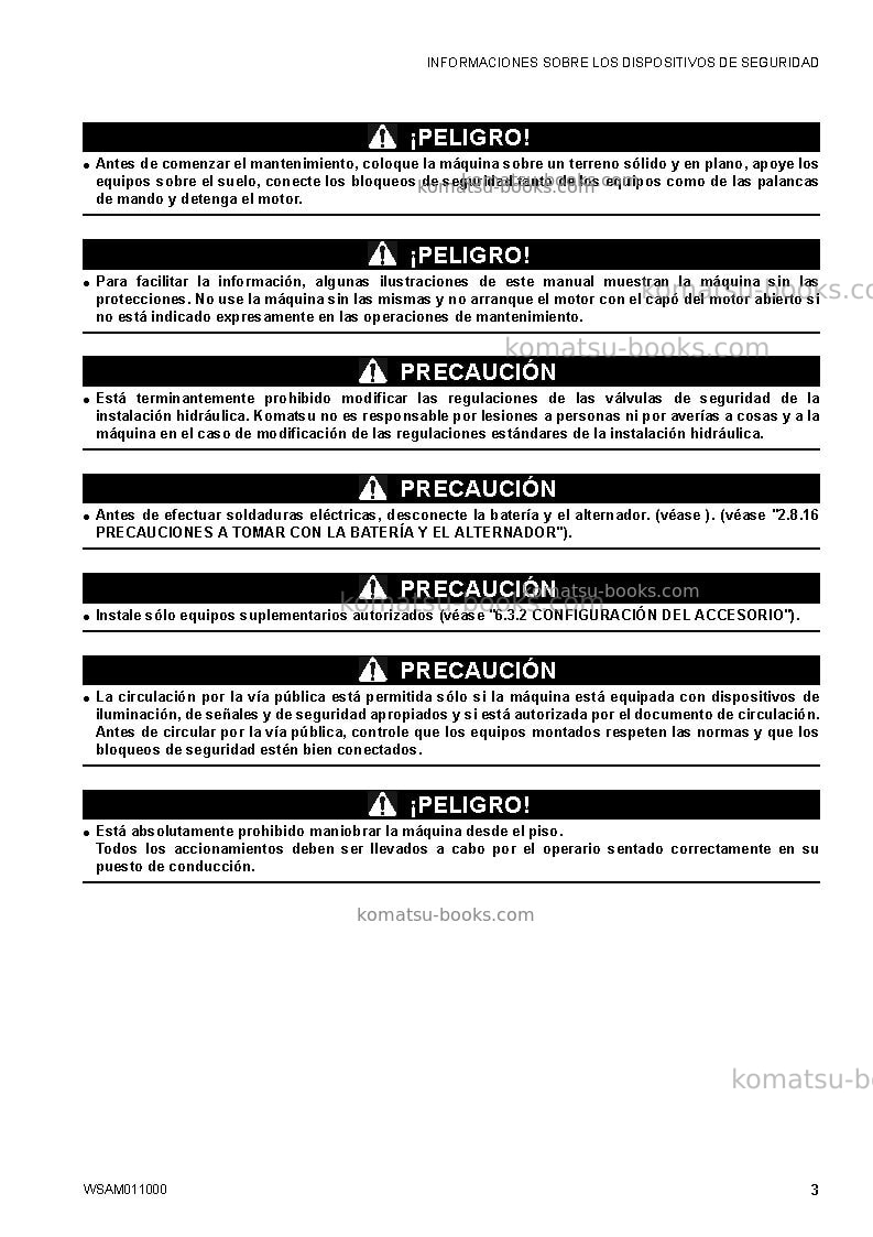 Komatsu ck20-1ita Manual de operación cover Page 5