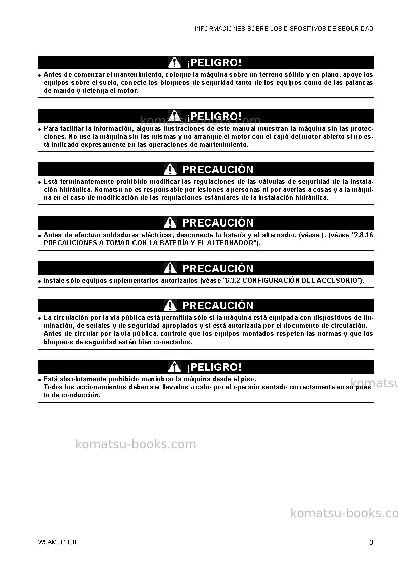 Komatsu ck25-1ita Manual de operación cover Page 5