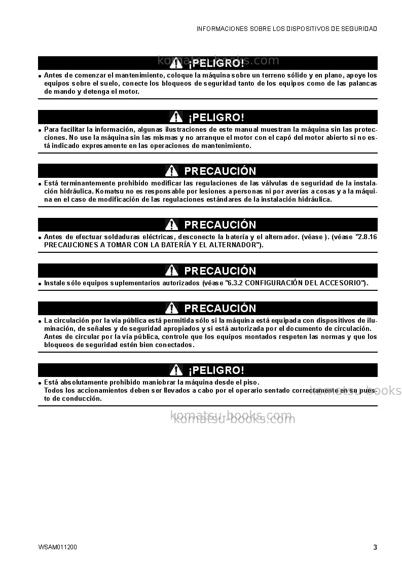 Komatsu ck30-1ita Manual de operación cover Page 5 Komatsu ck30-1ita Manual de operación cover Page 5