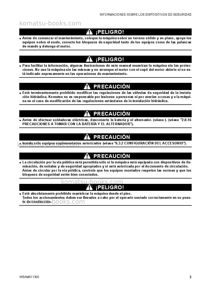 Komatsu ck35-1ita Manual de operación cover Page 5