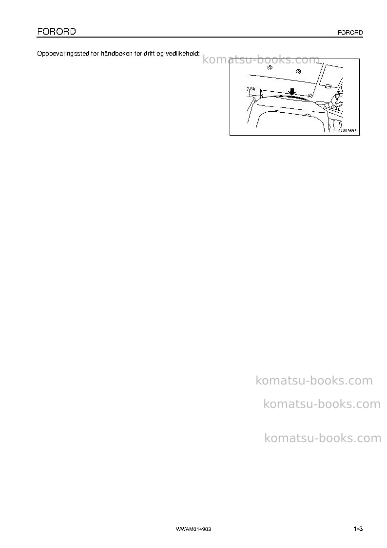 Komatsu pw118mr-8ita Operation manual cover Page 5 Komatsu pw118mr-8ita Operation manual cover Page 5
