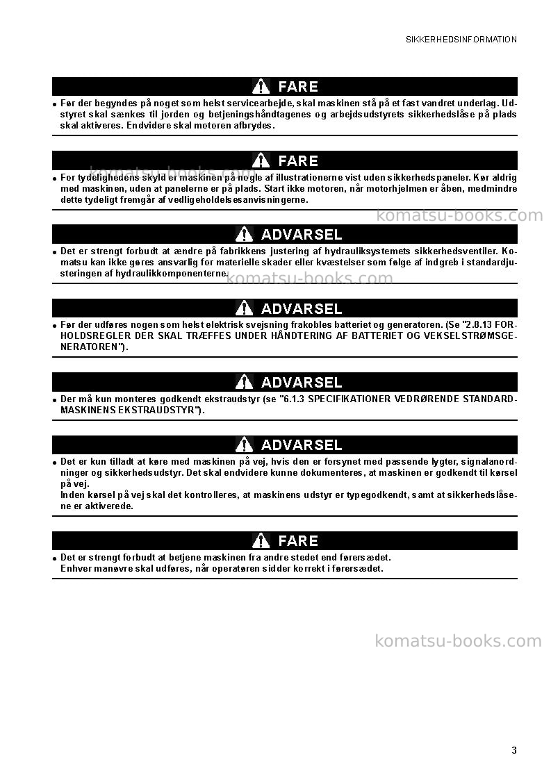 Komatsu ck35-1ita Operation manual cover Page 5 Komatsu ck35-1ita Operation manual cover Page 5