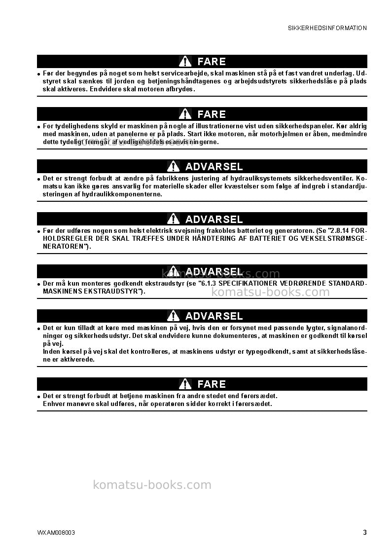 Komatsu ck35-1ita Operation manual cover Page 5 Komatsu ck35-1ita Operation manual cover Page 5