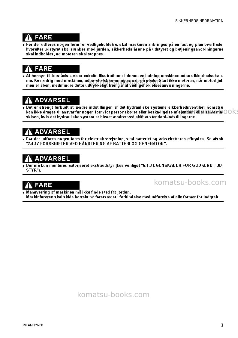 Komatsu pc80mr-3ita Operation manual cover Page 5 Komatsu pc80mr-3ita Operation manual cover Page 5