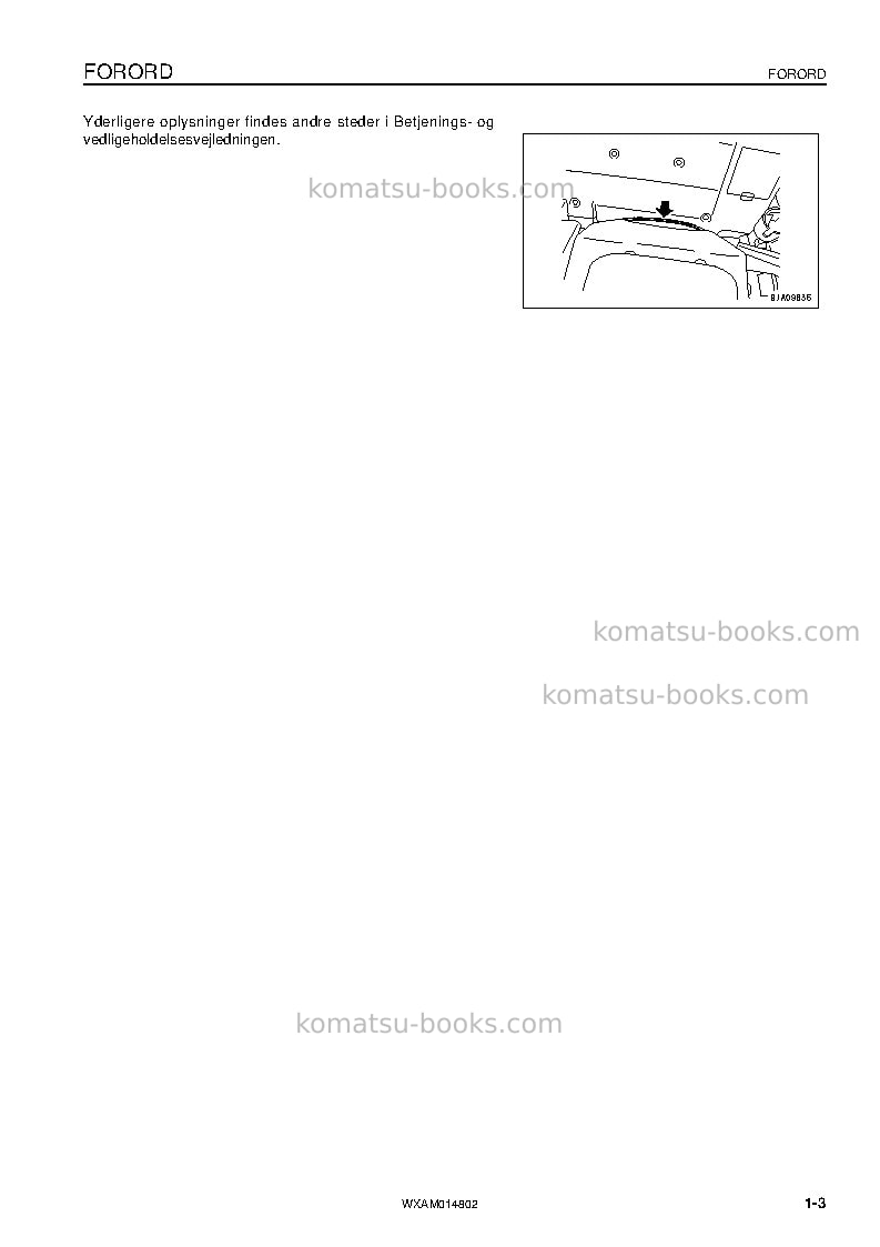 Komatsu pc118mr-8ita Operation manual cover Page 5 Komatsu pc118mr-8ita Operation manual cover Page 5