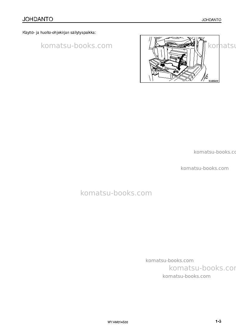 Komatsu pc22mr-3ita Operation manual cover Page 5