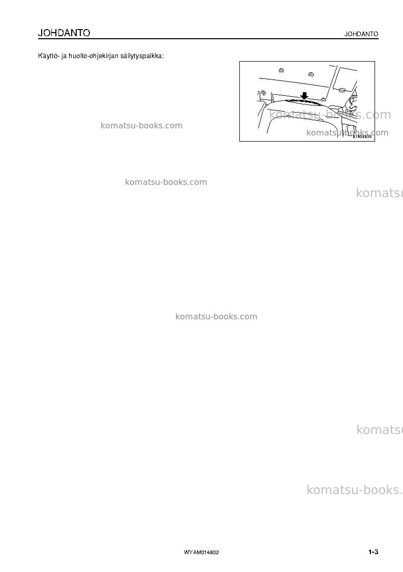 Komatsu pc118mr-8ita Operation manual cover Page 5
