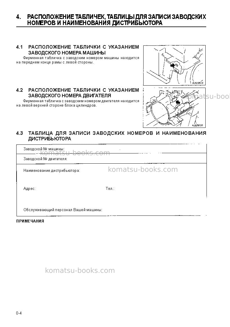 Komatsu hd405-6jpn Руководство по эксплуатации обложка Страница 6