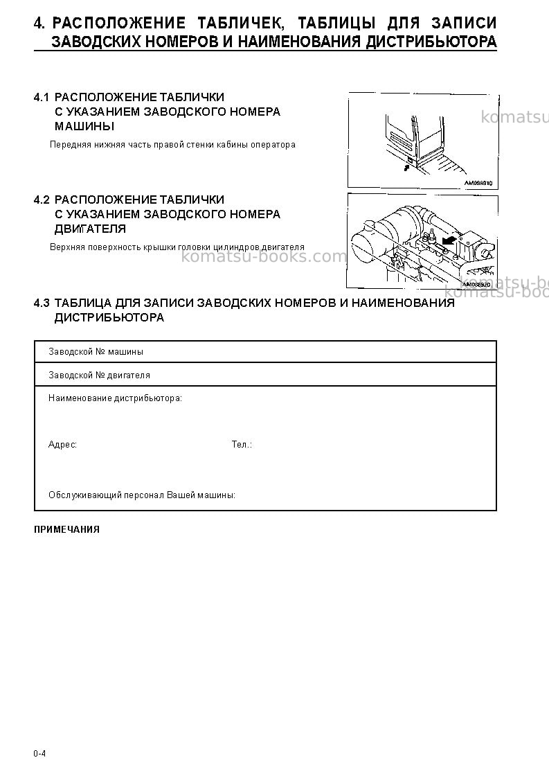 Komatsu pc300lc-6jpn-excel Руководство по эксплуатации обложка Страница 6