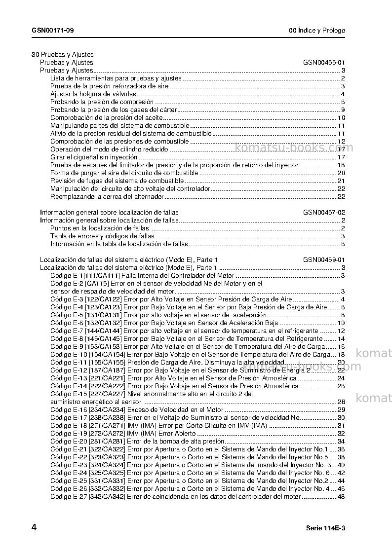 Komatsu 114e-3 seriesjpn Reparación y mantenimiento cover Page 6