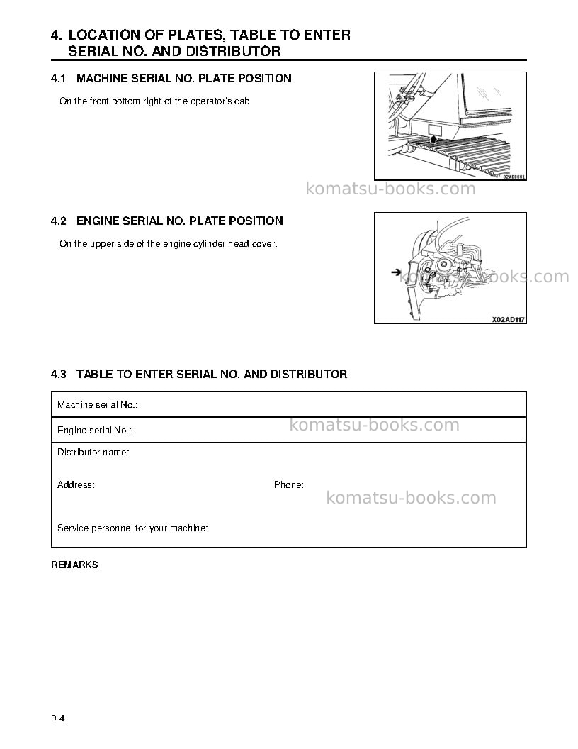 Komatsu pc210lc-6usa-lc Operation manual cover Page 6 Komatsu pc210lc-6usa-lc Operation manual cover Page 6