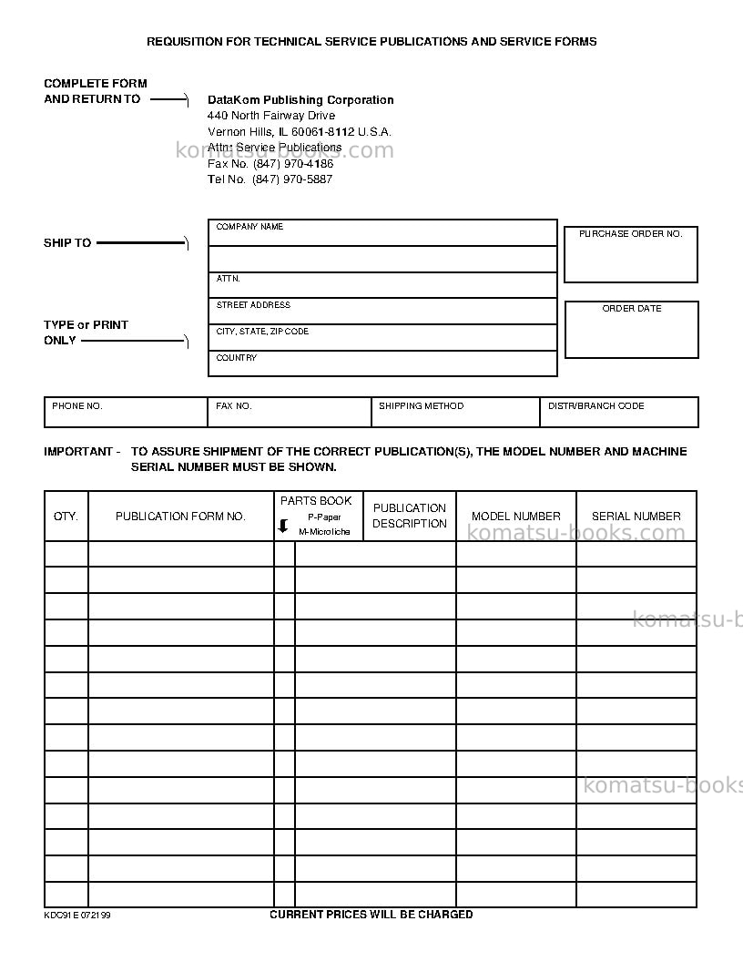 Komatsu wa180pt-3usa-mc Operation manual cover Page 6