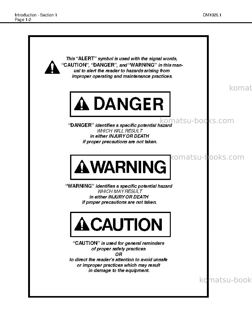 Komatsu 930e-2usa-3 Operation manual cover Page 6 Komatsu 930e-2usa-3 Operation manual cover Page 6