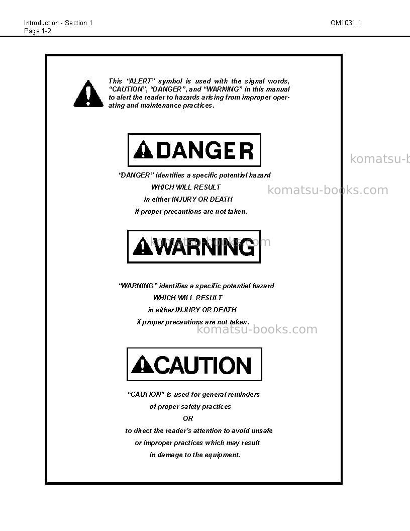 Komatsu 930e-2usa-se Operation manual cover Page 6