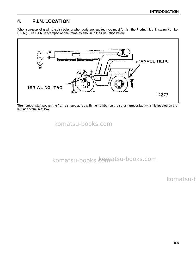 Komatsu 150fa Operation manual cover Page 6 Komatsu 150fa Operation manual cover Page 6
