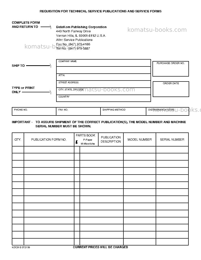 Komatsu pc200el-6gbr-k Operation manual cover Page 6 Komatsu pc200el-6gbr-k Operation manual cover Page 6