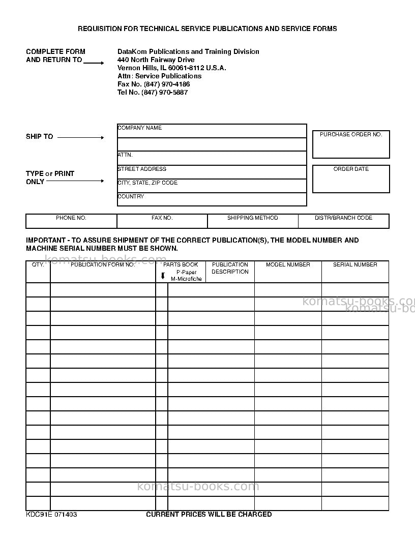 Komatsu wb97s-5ita-tier 3 Operation manual cover Page 6 Komatsu wb97s-5ita-tier 3 Operation manual cover Page 6
