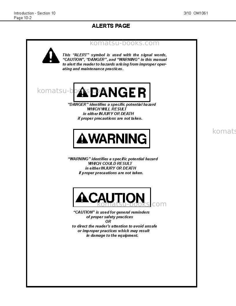 Komatsu 830e-1usa-ac Operation manual cover Page 6