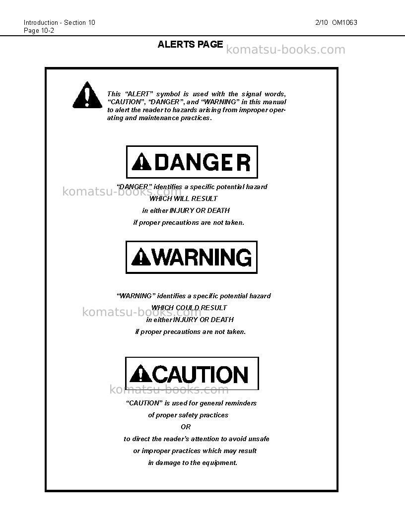 Komatsu 830e-1usa-ac Operation manual cover Page 6