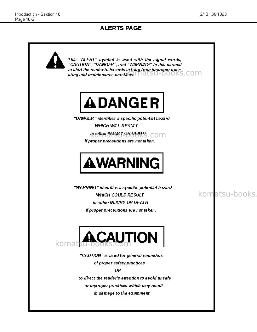 Komatsu 830e-1usa-ac Operation manual cover Page 6