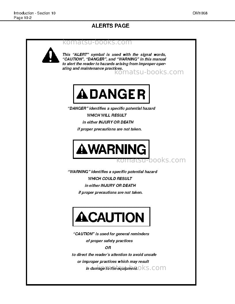 Komatsu 830e-1usa-ac Operation manual cover Page 6