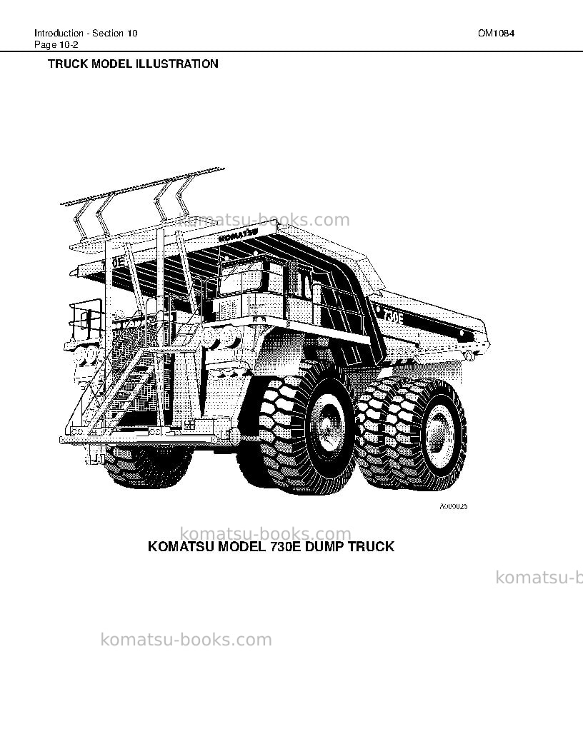Komatsu 730eusa-with trolley Operation manual cover Page 6