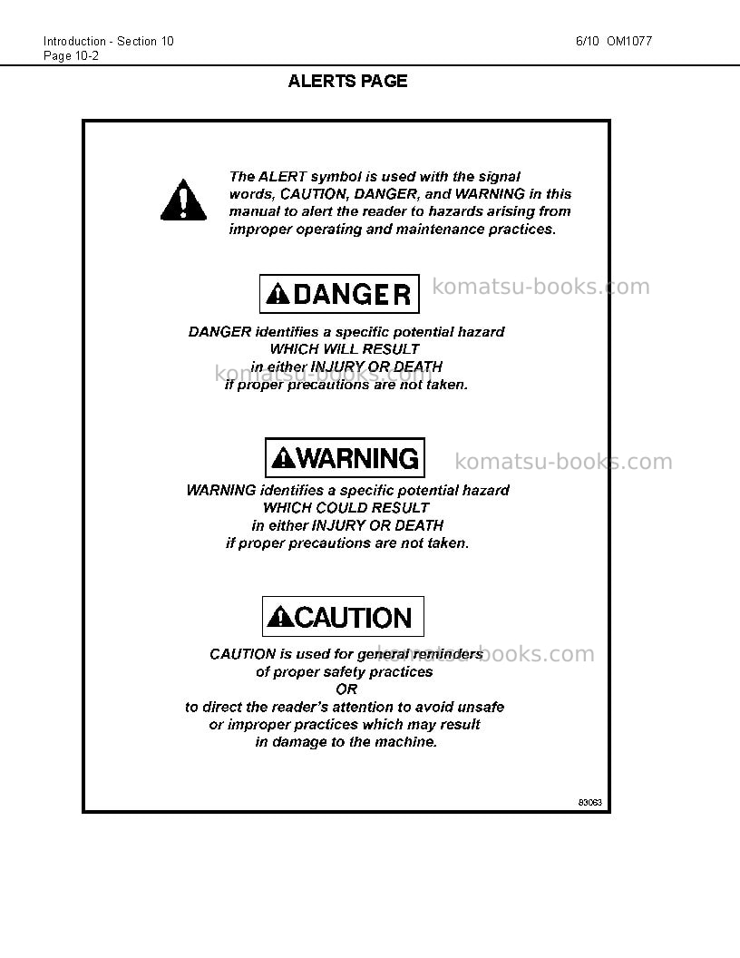 Komatsu 830e-1usa-ac Operation manual cover Page 6