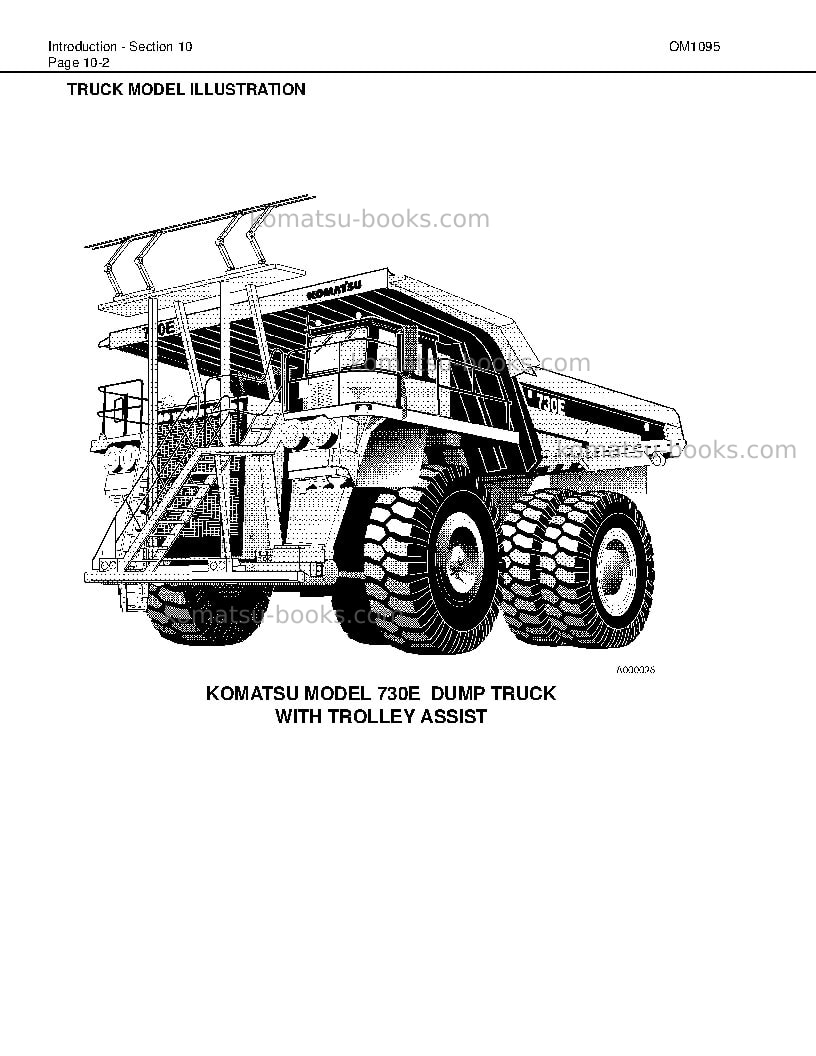 Komatsu 730eusa-with trolley Operation manual cover Page 6