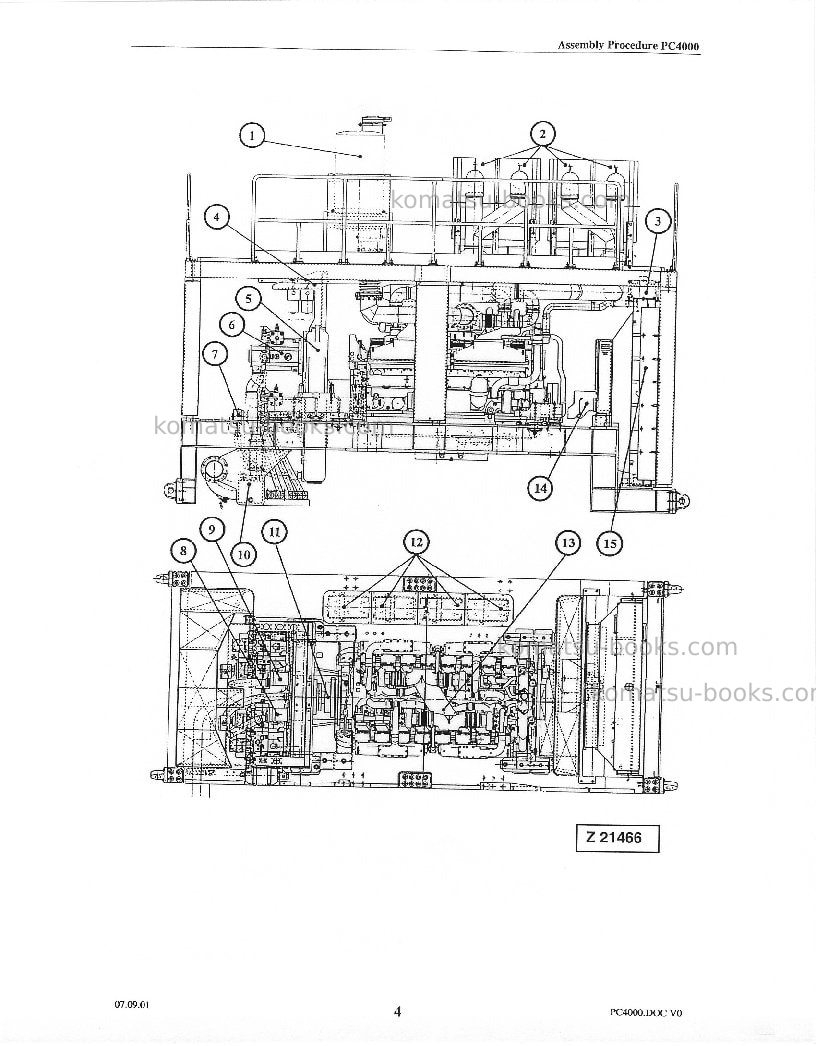 Komatsu pc4000-6deu Field assembly manual cover Page 6 Komatsu pc4000-6deu Field assembly manual cover Page 6