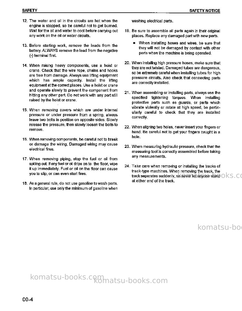Komatsu wa420-3usa-l Repair & maintenance cover Page 6