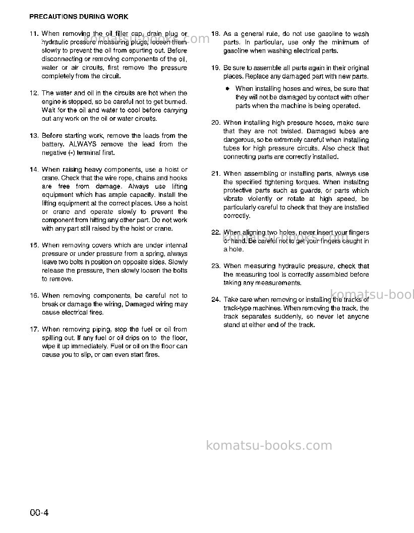 Komatsu wa900-1usa-lc Repair & maintenance cover Page 6
