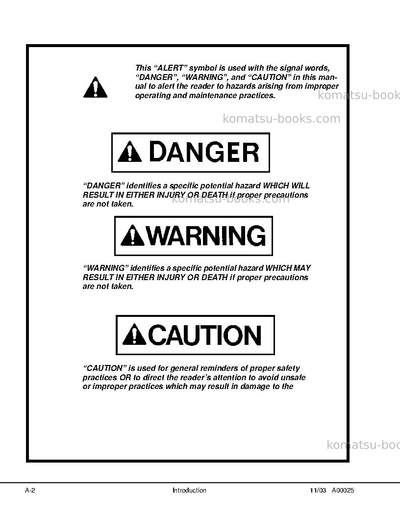 Komatsu hd1500-5usa Repair & maintenance cover Page 6