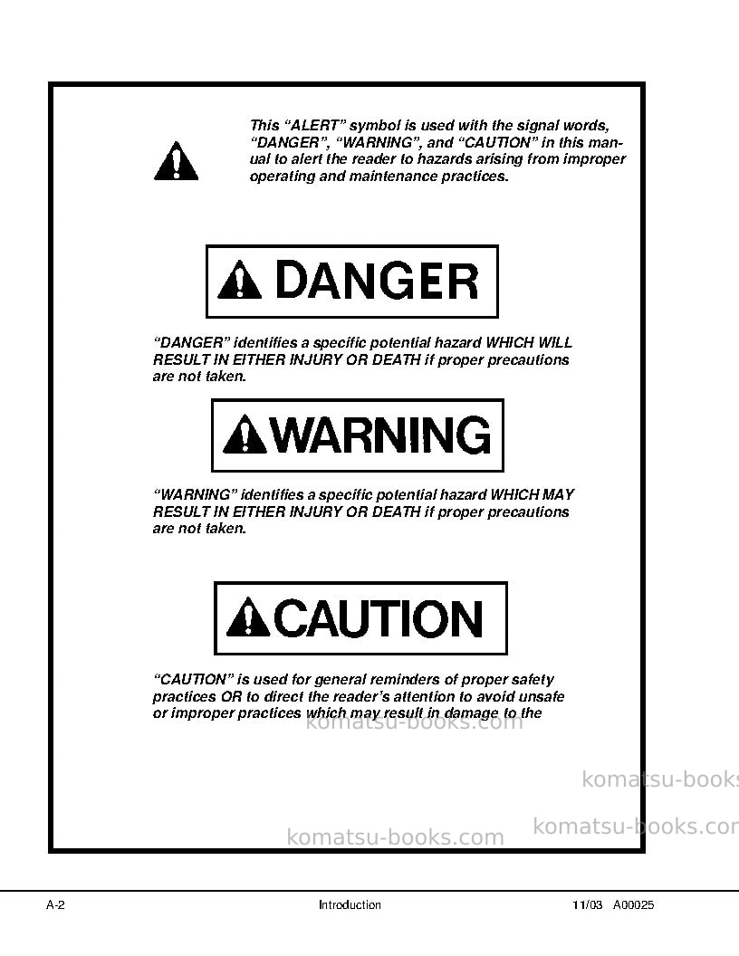 Komatsu hd1500-5usa Repair & maintenance cover Page 6