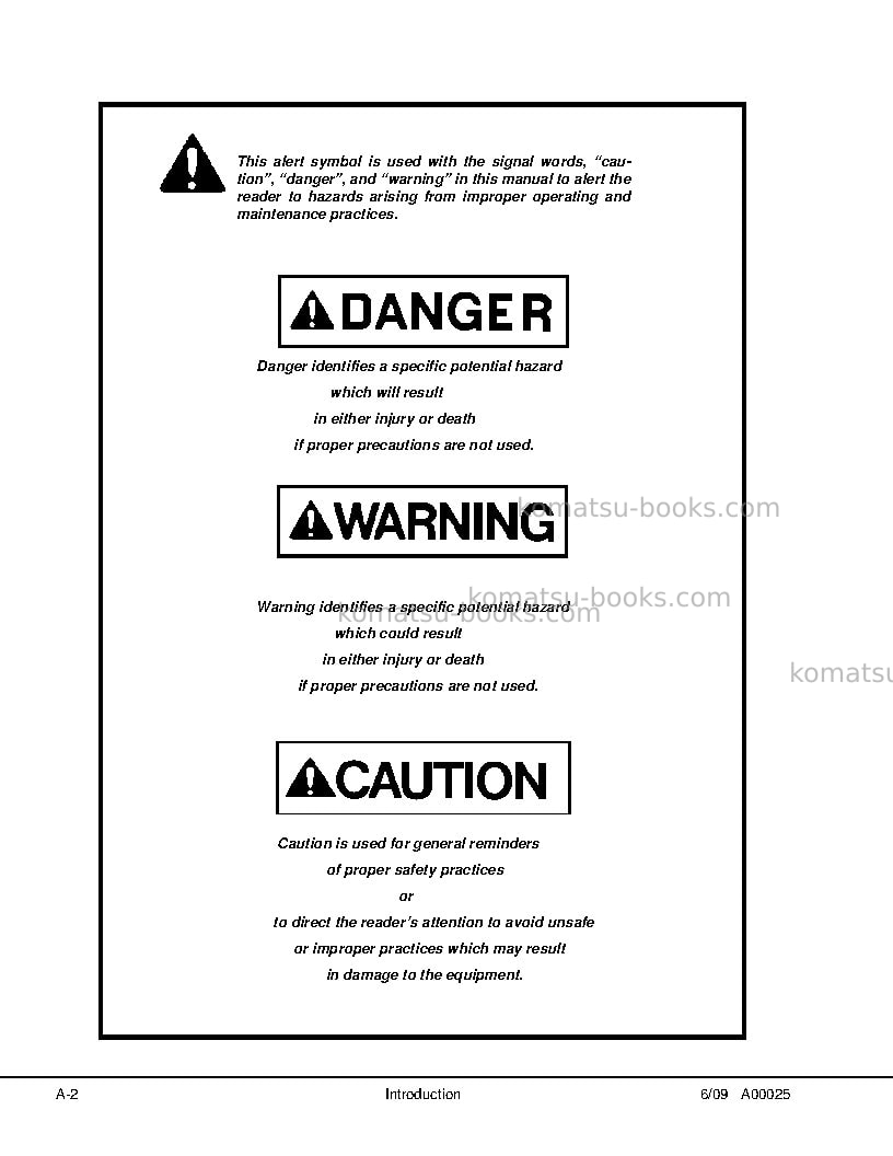 Komatsu hd1500-5usa Repair & maintenance cover Page 6