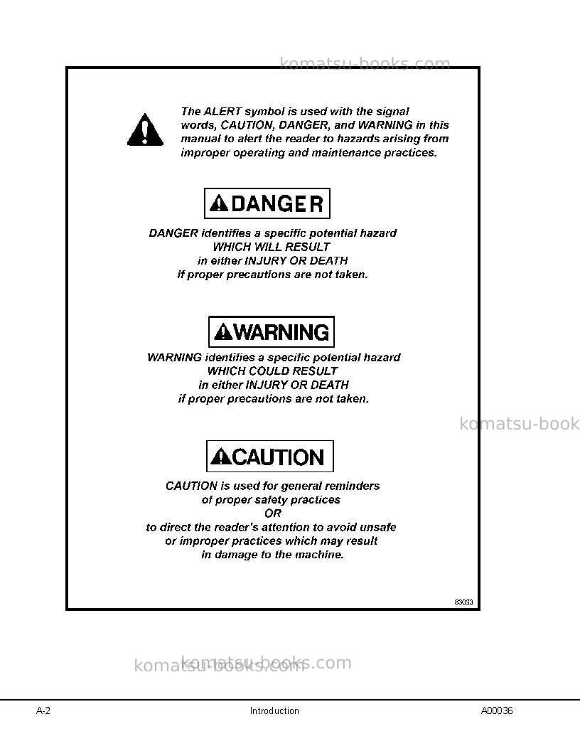 Komatsu hd1500-7usa-w/ ssa16v159 Repair & maintenance cover Page 6
