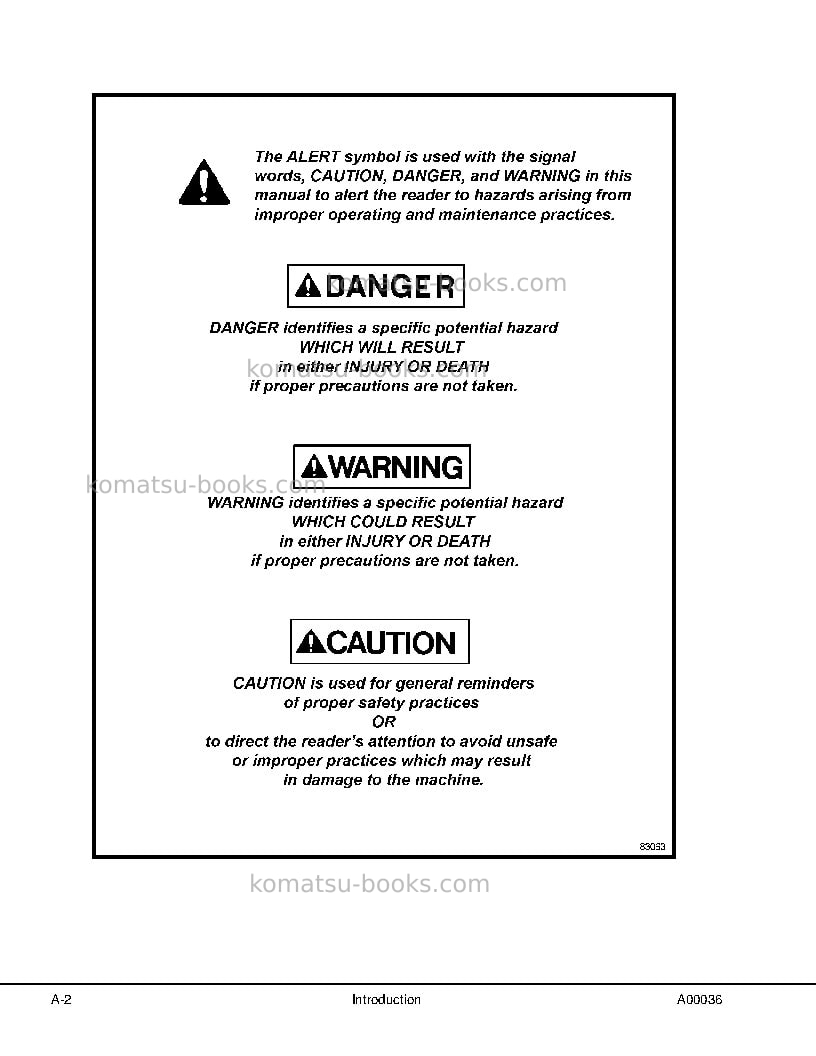 Komatsu hd1500-7usa Repair & maintenance cover Page 6