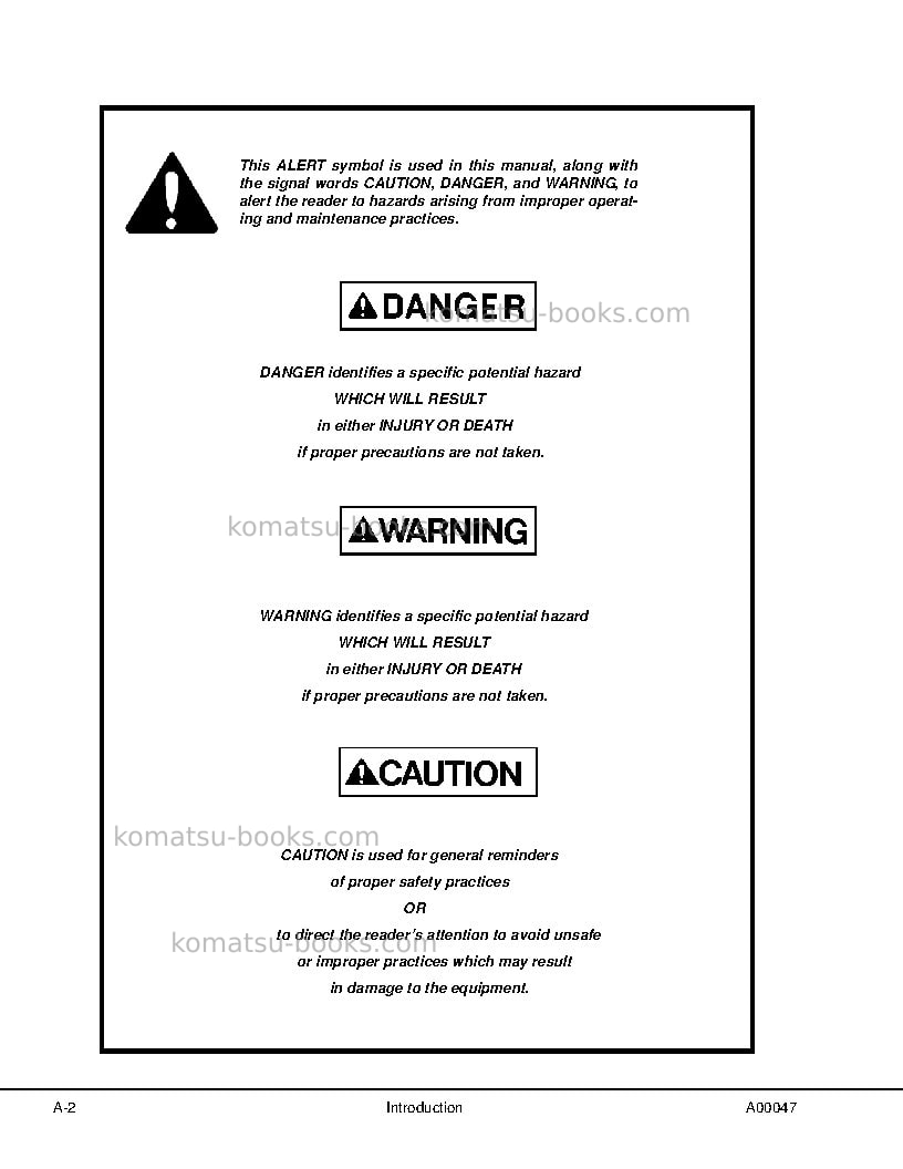 Komatsu 730eusa-with trolley Repair & maintenance cover Page 6