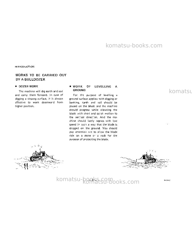 Komatsu d45p-1jpn Operation manual cover Page 6 Komatsu d45p-1jpn Operation manual cover Page 6