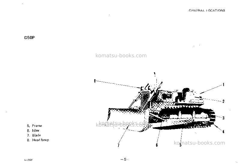 Komatsu d50a-16jpn Operation manual cover Page 6 Komatsu d50a-16jpn Operation manual cover Page 6