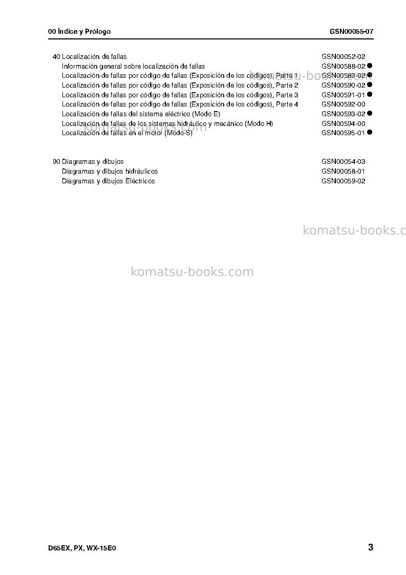 Komatsu d65px-15jpn-e0 Reparación y mantenimiento cover Page 6