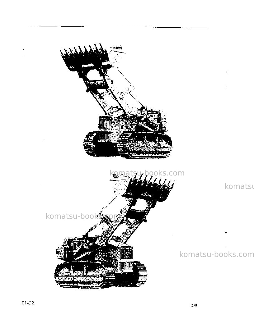 Komatsu d75s-2jpn Repair & maintenance cover Page 6