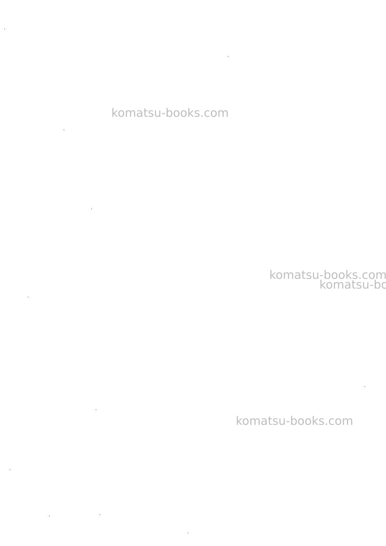Komatsu 4d120-10jpn-js, for japan Repair & maintenance cover Page 6 Komatsu 4d120-10jpn-js, for japan Repair & maintenance cover Page 6