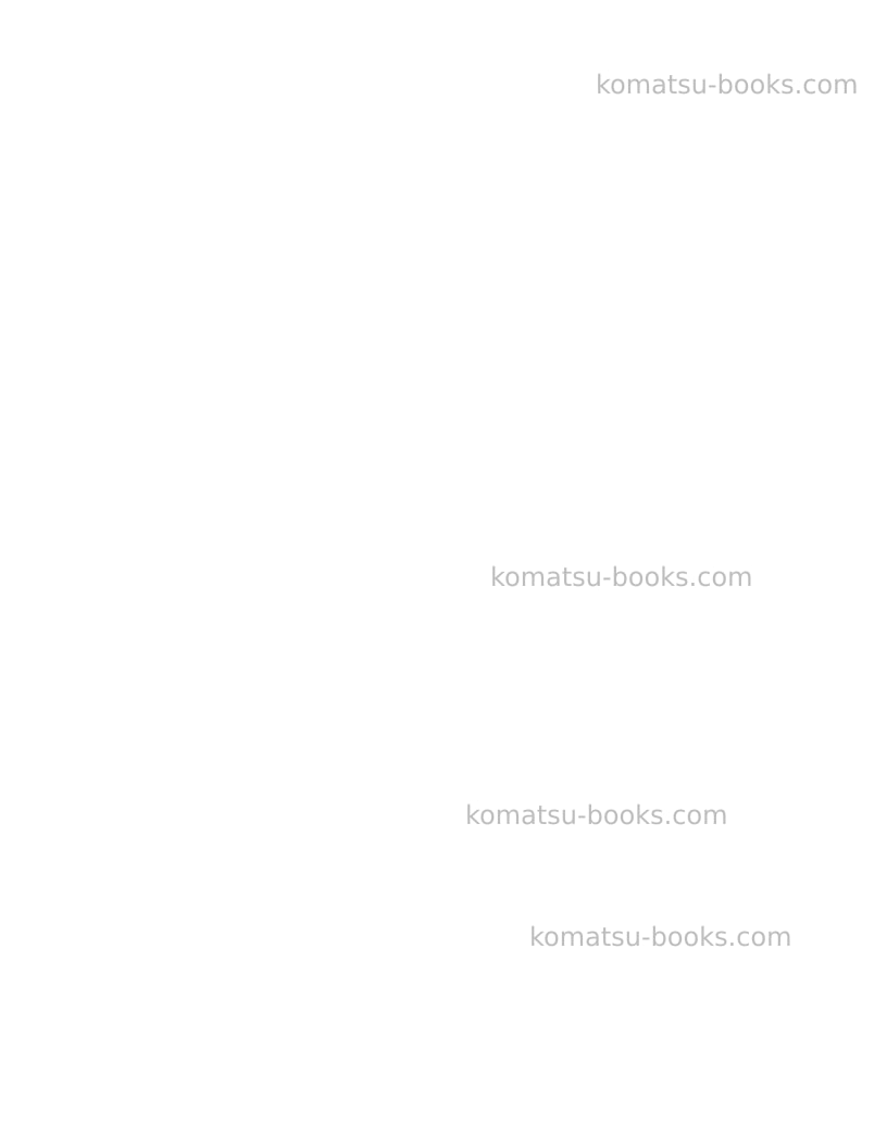 Komatsu hydraulic sdeu-ovels Repair & maintenance cover Page 6