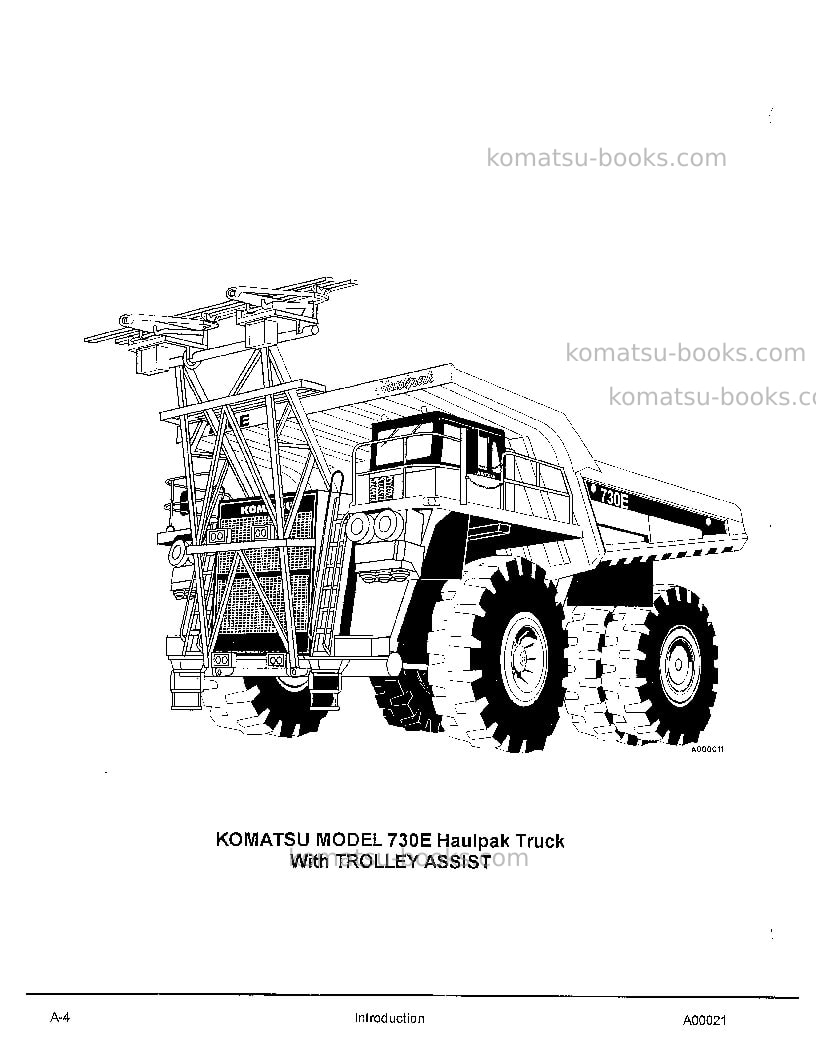 Komatsu 730eusa-with trolley Repair & maintenance cover Page 6