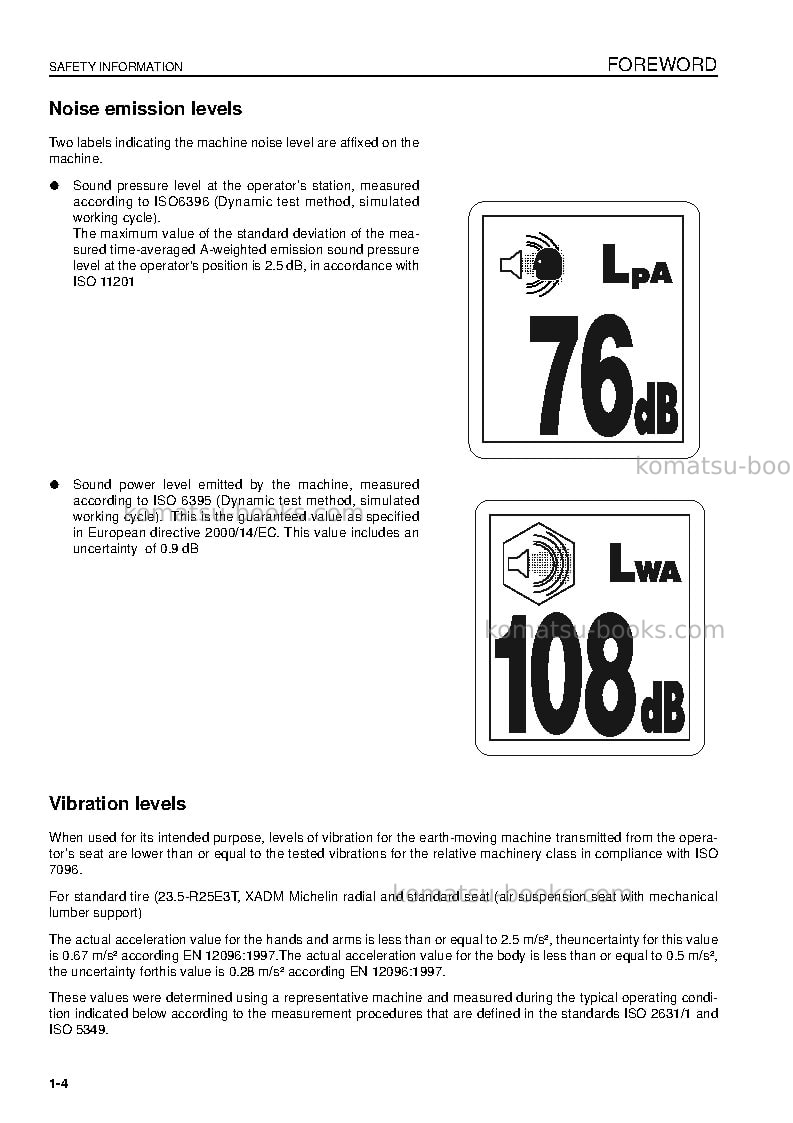 Komatsu hm300-2jpn-for eu Operation manual cover Page 6 Komatsu hm300-2jpn-for eu Operation manual cover Page 6