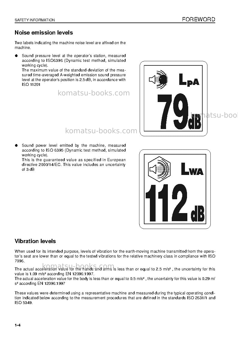 Komatsu d275ax-5jpn-tier3 Operation manual cover Page 6 Komatsu d275ax-5jpn-tier3 Operation manual cover Page 6