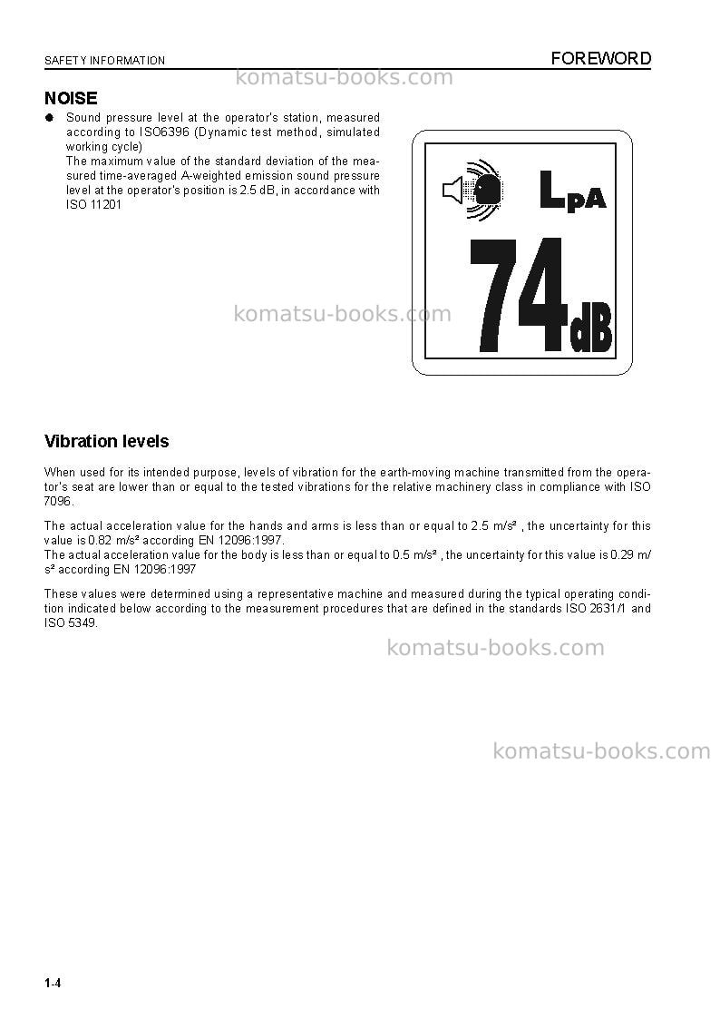 Komatsu d475a-5jpn-tier2 Operation manual cover Page 6