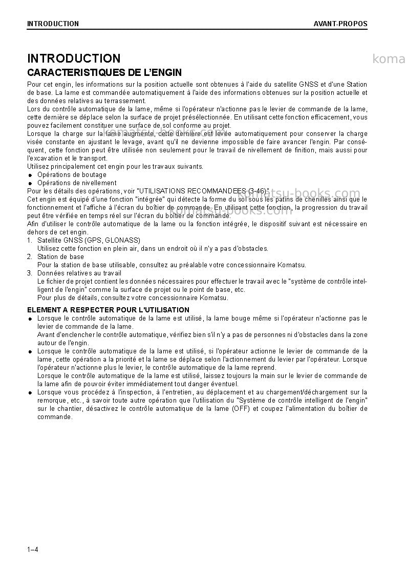 Komatsu d61exi-23jpn Manuel d'utilisation couverture Page 6 Komatsu d61exi-23jpn Manuel d'utilisation couverture Page 6