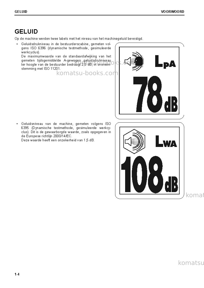 Komatsu d65px-18jpn Operation manual cover Page 6