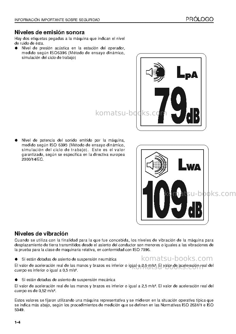 Komatsu d85px-15jpn-e0 Manual de operación cover Page 6
